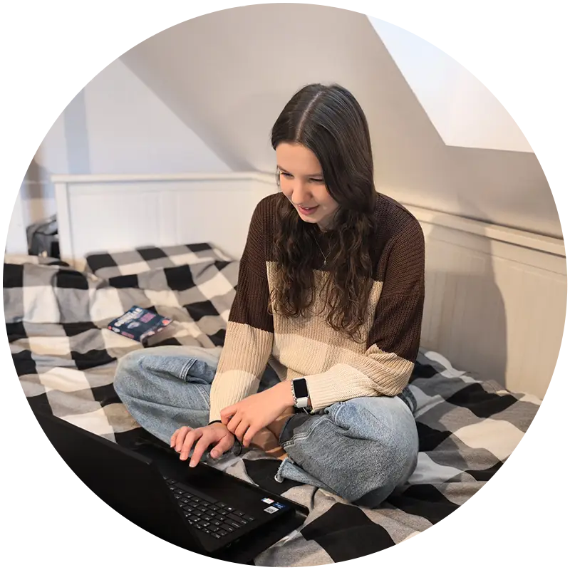 Francuski online - lektorka w trakcie lekcji